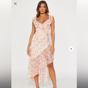Chic Asymmetrical Floral dress
